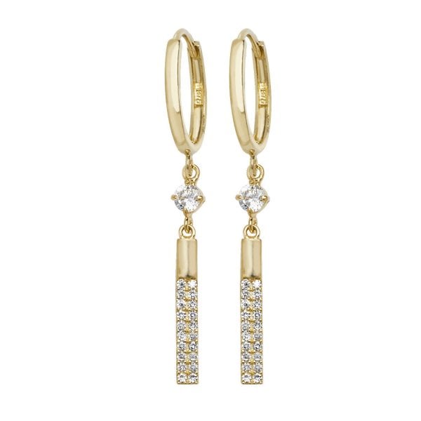 9ct Yellow Gold Drop Earrings