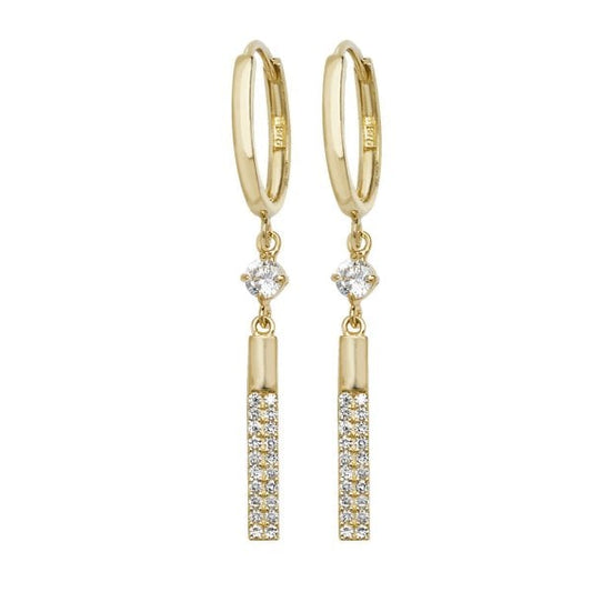 9ct Yellow Gold Drop Earrings