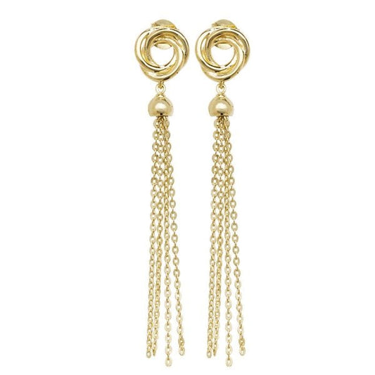 9ct Yellow Gold Drop Earrings