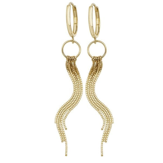 9ct Yellow Gold Drop Earrings