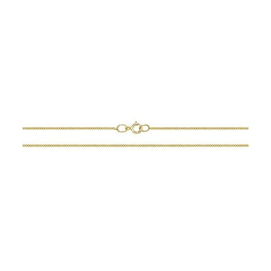 9CT YELLOW GOLD CLOSE CURB CHAIN