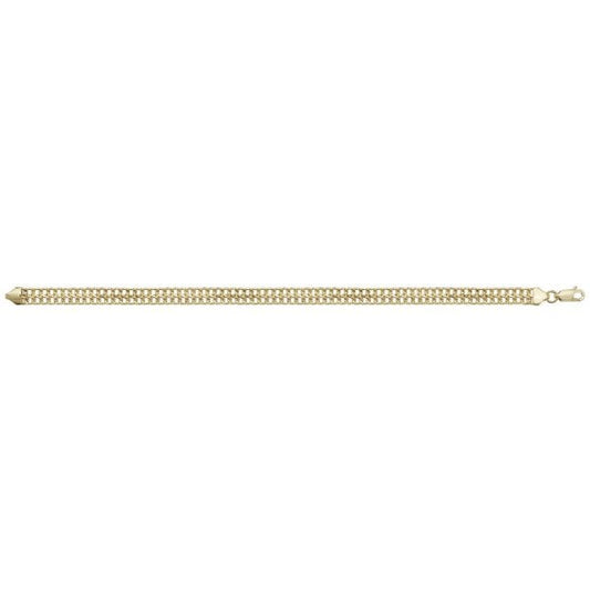 9ct Yellow Gold 7.5" Flat Woven Bracelet