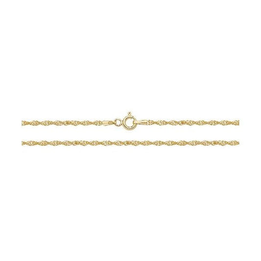 9ct Yellow Gold Singapore Chain