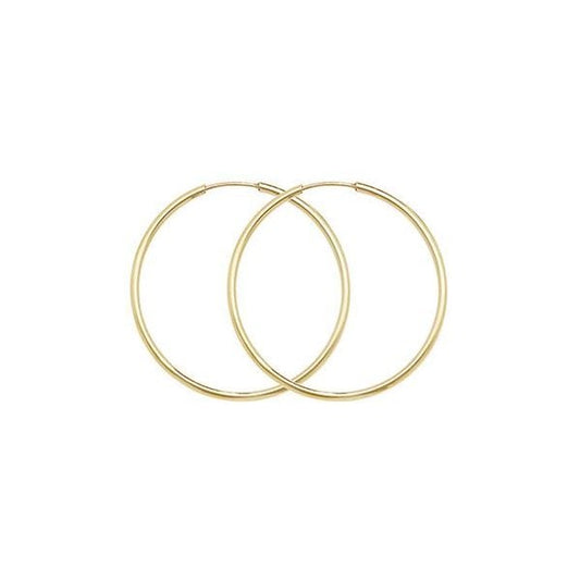 9ct Yellow Gold 27mm Sleepers