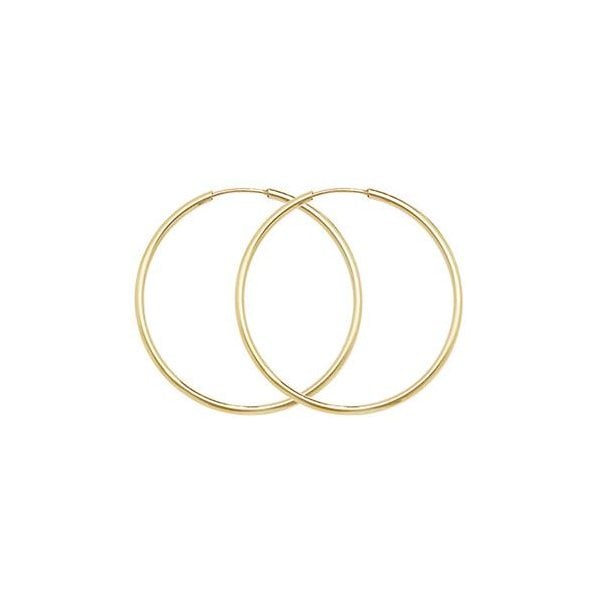 9ct Yellow Gold 27mm Sleepers