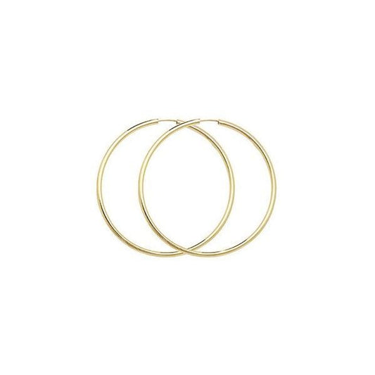 9CT YELLOW GOLD 22MM SLEEPERS