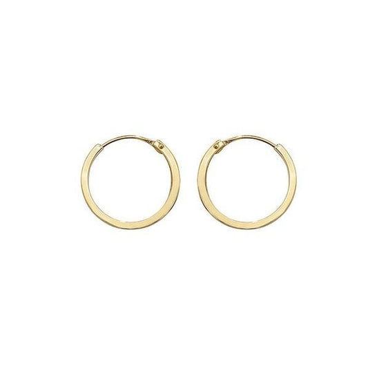 9ct Yellow Gold 10mm Sleepers