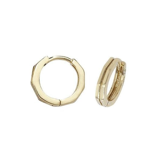 9ct Yellow Gold Hinged Earrings