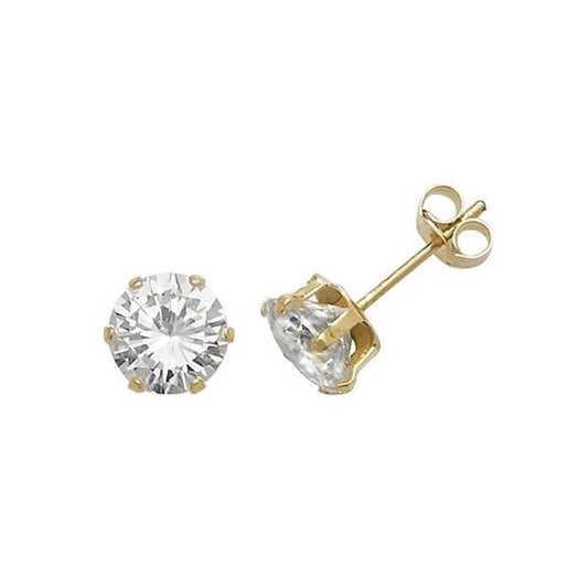 6mm CZ Stud Earrings