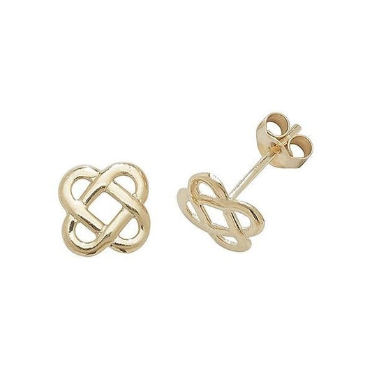 9ct Yellow Gold Celtic Stud Earrings