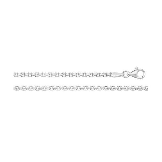 Silver Faceted Belcher Chain
