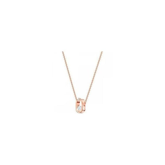 NORTH NECKLACE OVAL CZWH/ROS