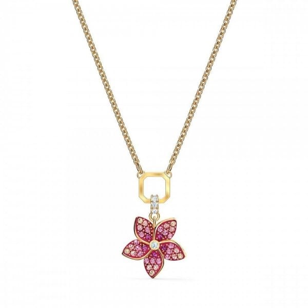 Tropical Pendant Flower Necklace