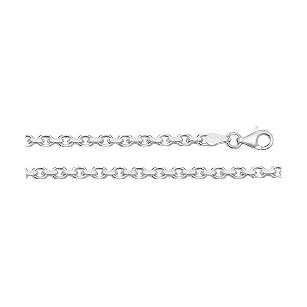 Silver Faceted Belcher Chain