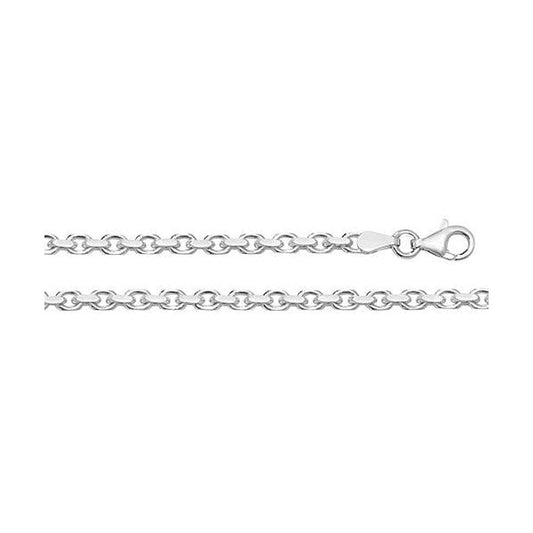 Silver Faceted Belcher Chain