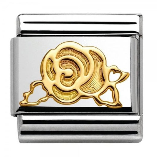Classic Gold Versailles Rose Charm