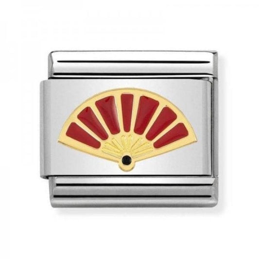 Classic Gold Fan Travel Charm