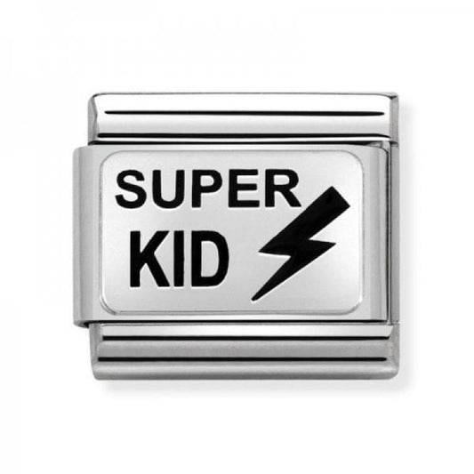 Silver Super KID Charm