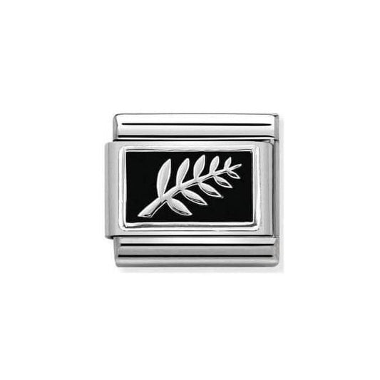 Silver Foglia Felce Charm