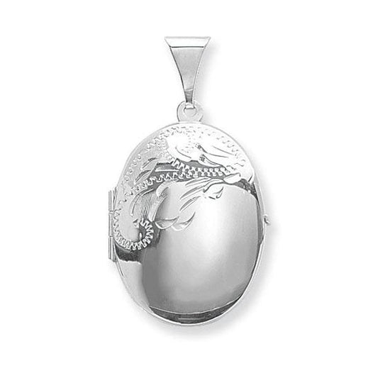 Silver Oval Locket