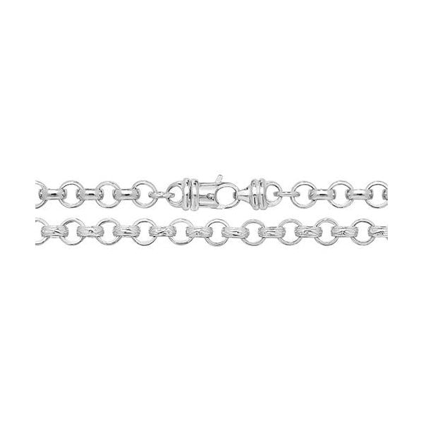 Silver Round Belcher Chain