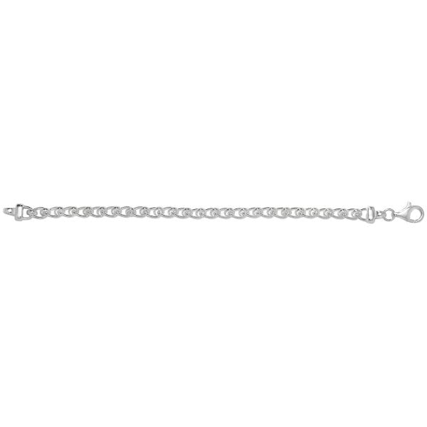 Silver Ladies Roller Ball Bracelet