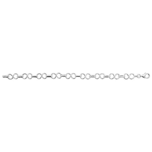 Silver Ladies Infinity Link Bracelet
