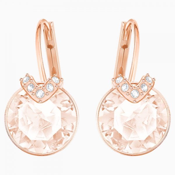 Bella V Pierced Earrings Pink