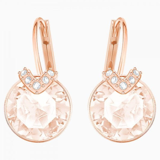 Bella V Pierced Earrings Pink
