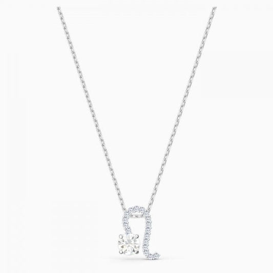 ZODIAC II PENDANT, LEO, WHITE, MIXED METAL FINISH