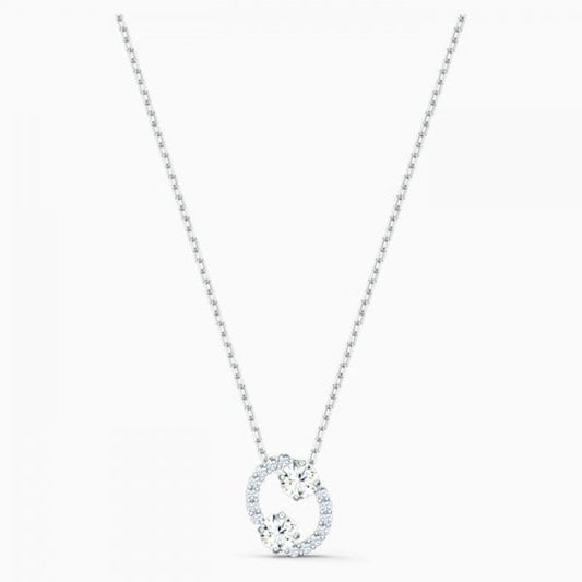 Zodiac II Pendant, Cancer, White, Mixed metal fini