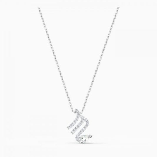 Zodiac II Pendant, Scorpio, White, Mixed metal