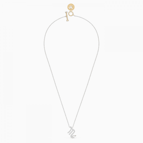 Zodiac II Pendant, Scorpio, White, Mixed metal