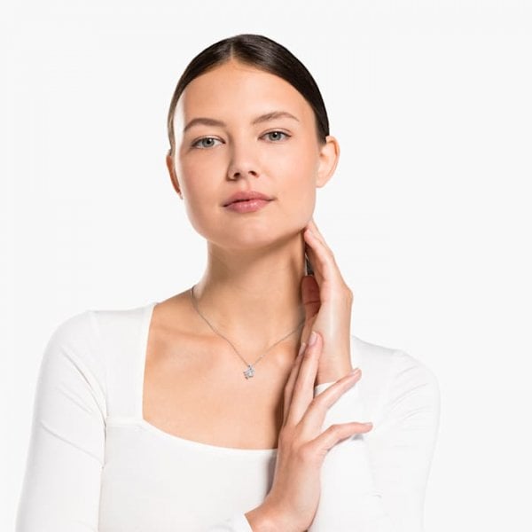 Zodiac II Pendant, Virgo, White, Mixed metal