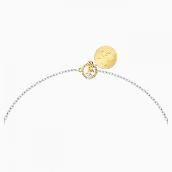 Zodiac II Pendant, Virgo, White, Mixed metal