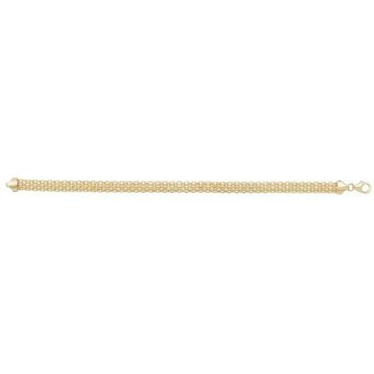 9ct Yellow Gold Ladies 7.5" Bracelet