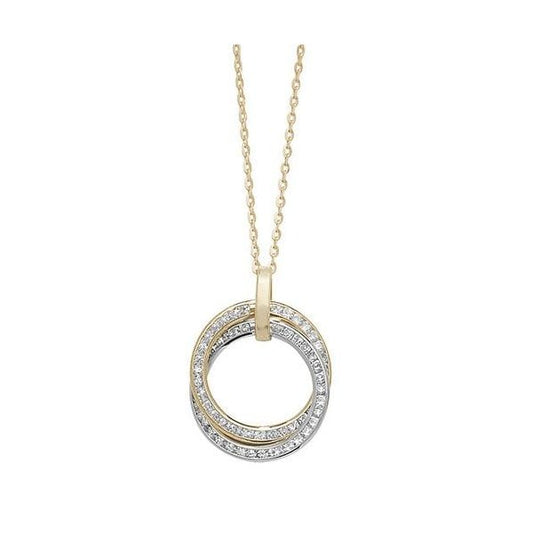9ct YG/WG 18inch Necklet