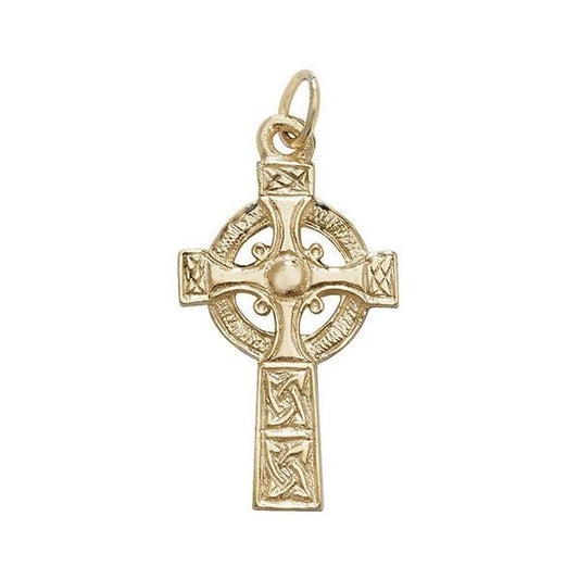 9ct Yellow Gold Celtic Cross Pendant
