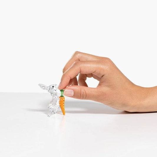 Peaceful Countryside Rabbit with Carrot Ornament