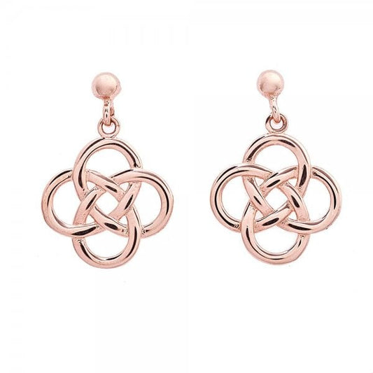 9CT R/G CELTIC DESIGN DROPPER 13MM