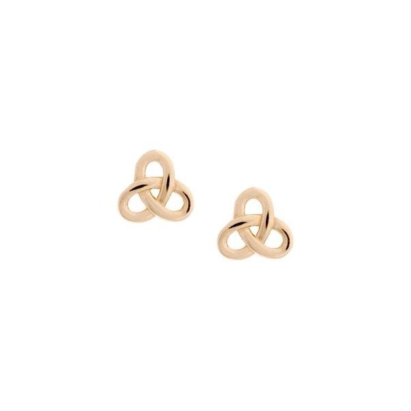 9CT R/G PLAIN CUT OUT CELTIC STUD