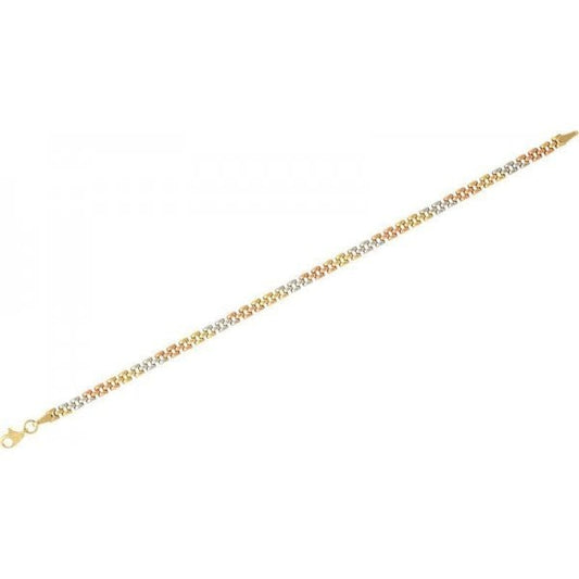 9CT YWR 3 ROW PANTHER BRACELET