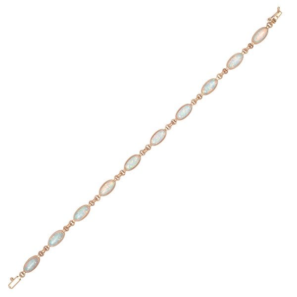 9ct R/G C.OPAL BRACELET