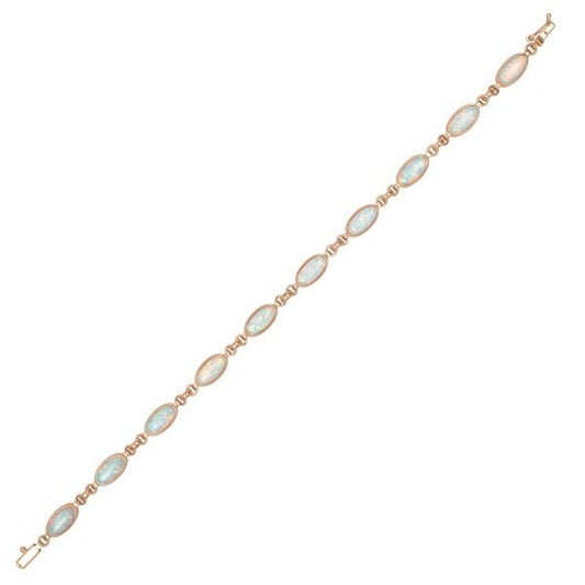 9ct R/G C.OPAL BRACELET