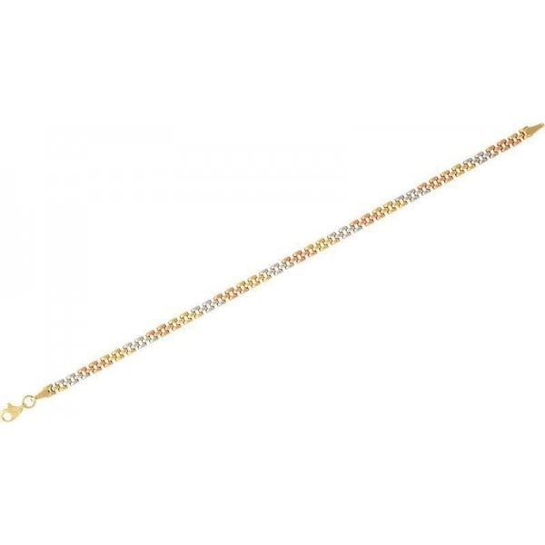 9CT YWR 3 ROW PANTHER BRACELET