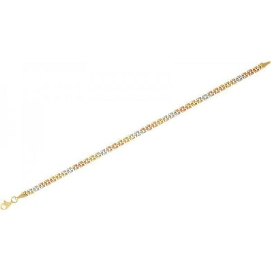 9CT YWR 3 ROW PANTHER BRACELET