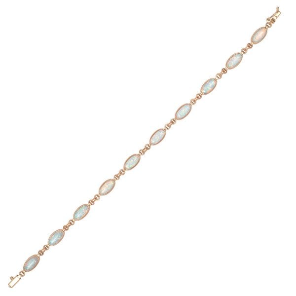 9ct R/G C.OPAL BRACELET