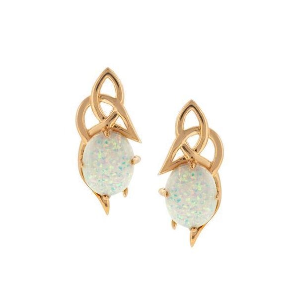.9CT ROSE GOLD C.OPAL WITH CELTIC TOP