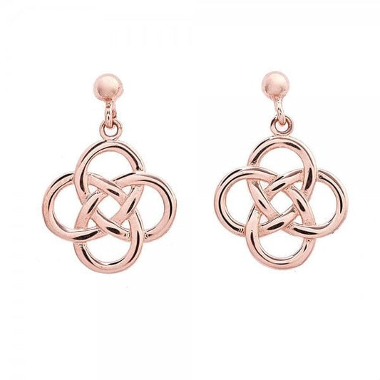 9CT R/G CELTIC DESIGN DROPPER 13MM