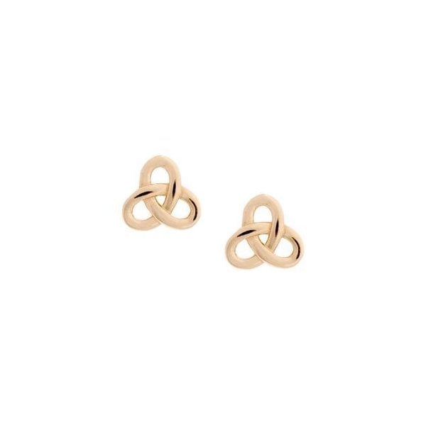 9CT R/G PLAIN CUT OUT CELTIC STUD